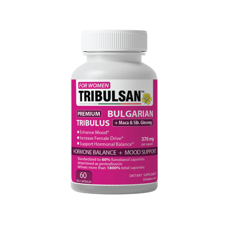 Tribulus for Women with Maca and Ginseng – 60 Vegan Capsules